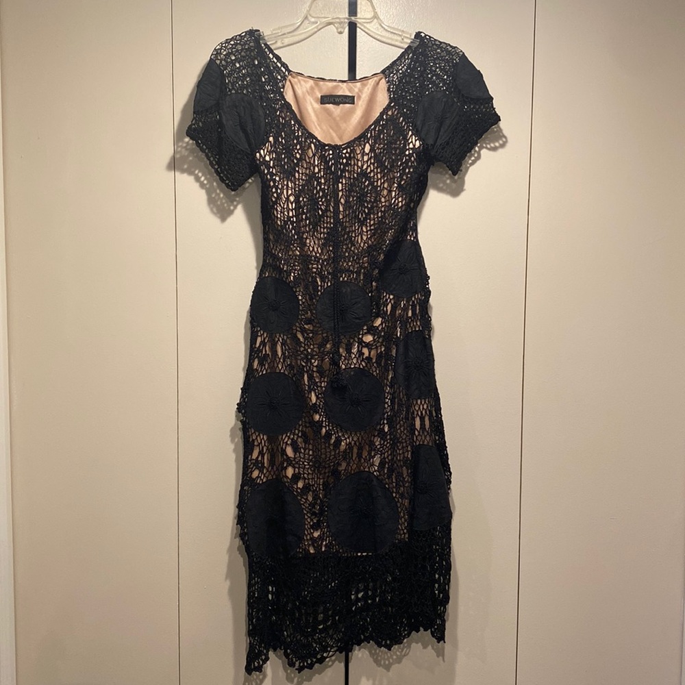SUEWONG. Unique Black Dress.